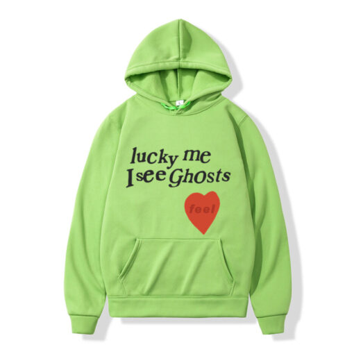 Lucky Me I See Ghosts Fruit Green Hoodie