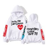 Kanye West Graffiti Letter Lucky me I see Ghosts Hoodie g